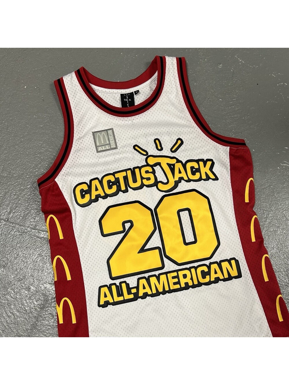 Travis Scott x McDonald's Cactus Jack All American Basketball Jersey Size Medium